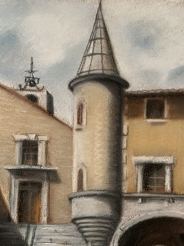 Tableau ancien paysage - paysage, de