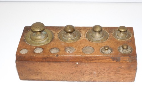 Ancienne boite poids pour - boite, de