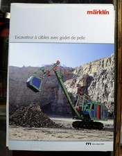 MÄRKLIN PROSPECTUS EXCAVATEUR A CÂBLES AVEC GODET DE PELLE - BOITES CONSTRUCTION