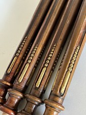 4 colonnes anciennes balustres  cannelees, Colonnes En bois