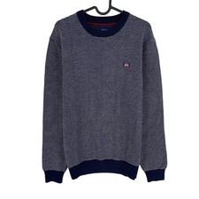 Gant Pull En Laine À Col Rond Texture Légère Bleu Marine Taille M