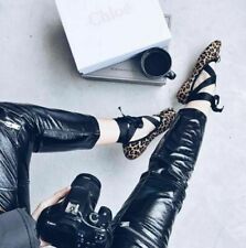 Zara Ballerines En Cuir Avec Fourrure UK3 EUR36 US6 Réf 6445 101 RRP £39.99