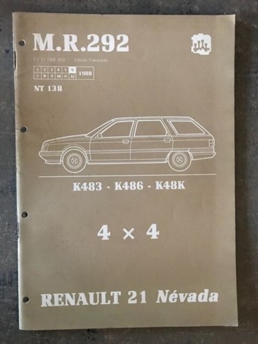 Manuel réparation mr292 - de,
