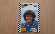 1986  CHRISTIAN  DANNER  ALLEMAGNE OSELLA  FORMULE 1  CARTE POSTALE