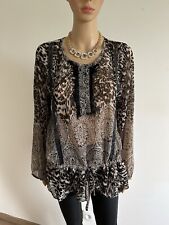 Blouse imprimée transparente Jacqueline Riu taille 42 jamais portée 