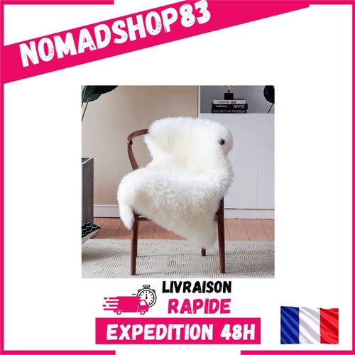 Tapis fausse fourrure - , blanc
