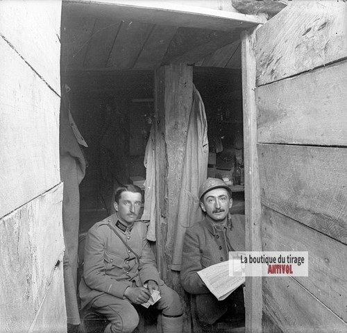Deux soldats français guerre - soldats,