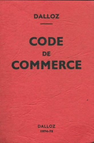 Code commerce 1974 - de,