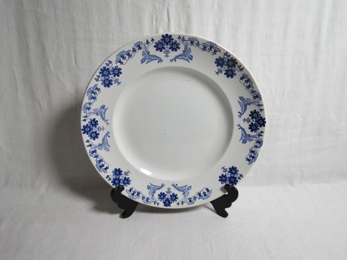 Grand plat rond faïencerie - grand,