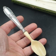 Cuillère à bouillie Argent fourré Minerve Décor feuillagé Orf. A.R Combaz 1901