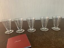 Lot 5 verres à saké cristal