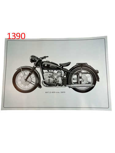 Poster affiche bmw r67 - poster, r67/2