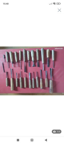 Lot gouges herring - 24,