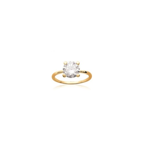 Bague solitaire zirconium - bague,