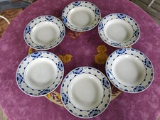 6 Assiettes Creuses Porcelaine