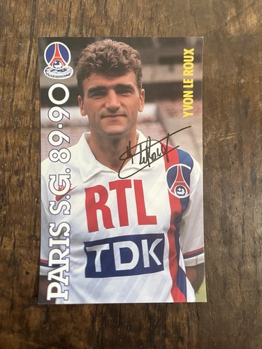 Carte postale psg 1989 90 - psg, 1989-90