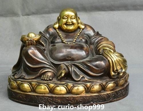 Old chinese bronze gilt sit - chinese,