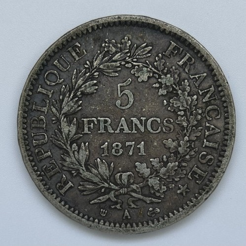 Francs hercule 1871 a - 5,