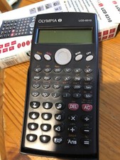 Olympia LCD 8310 Calculatrice Deux Lignes Programmable Solaire Ordinateur École