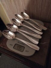 6 Cuillères de Table Art Déco Orfèvrerie SFAM Métal Argenté