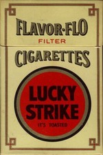 PLAQUE MÉTAL  PUB CIGARETTES LUCKY STRIKE   30 X 20 CM