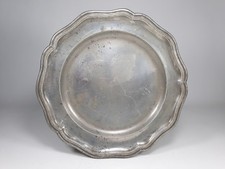 Assiette XIXème étain 1801