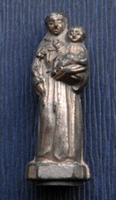 Mini Statuette de Poche de Saint Antoine de Padoue Small Statue