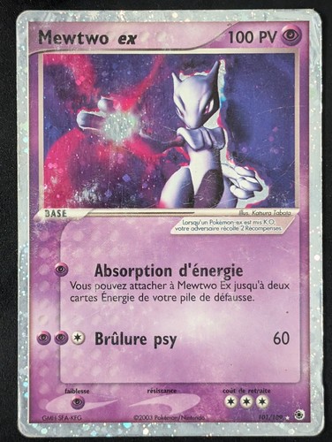 Mewtwo rubis saphir - mewtwo, ex