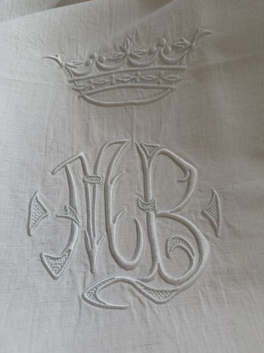 Drap ancien métis brodé - en,