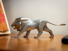 Sculpture Lion Peugeot salon