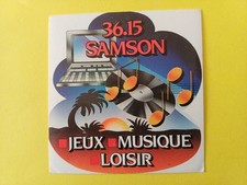 sticker 36.15 SAMSON JEUX MUSIQUE LOISIR (Casques audio) 9 x 8,7 cm ETAT MOYEN
