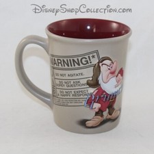 Mug haut nain Grincheux DISNEYLAND PARIS Warning avertissement tasse Disney 3D