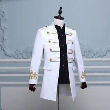 Veste Longue Médiévale Vintage Pour Homme Costume De Renaissance Mess Uniforme