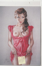 CPM érotique dessin original