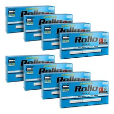 Pack de 8 Boîtes de 200 Tubes Rollo Blue Ultra Slim pour Cigarettes 84 mm x 6.5