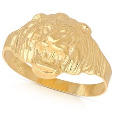Bague Tête De Lion Or Jaune