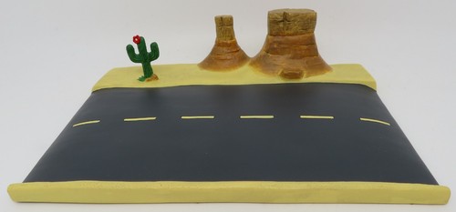 Diorama presentoir route feves - route,