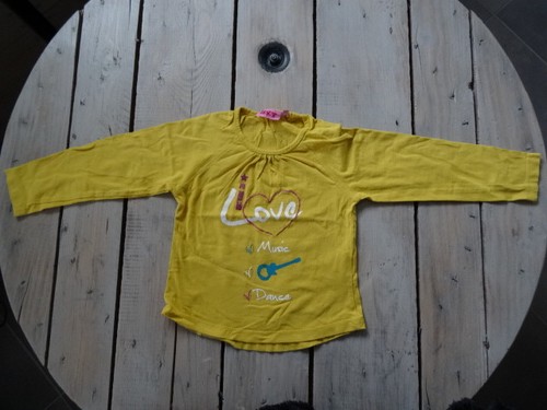 Shirt manches longues - t-shirt, jaune