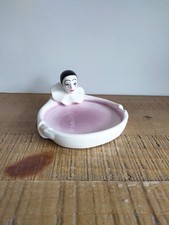 Vide Poche / Porte Savon en Céramique Pierrot - Vintage 