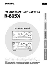 Onkyo Integra R-805X Tuner
