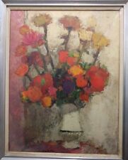 CATHELIN  sur huile le vase