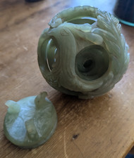 Boule de Canton chinoise en jade Chine China Chinese puzzle ball