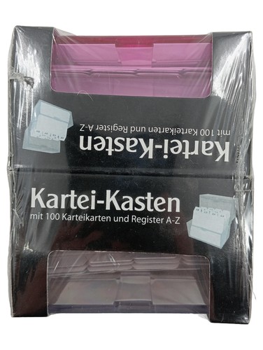 Stylex boîte fiches - fiches, rose