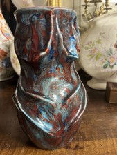 Vase en céramique irisée à