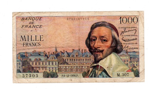 France billet 1000 francs - billet,
