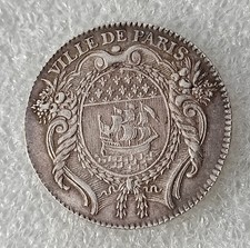 JETON ARGENT 1767 PREVOT DE PARIS Armand Jerome BIGNON