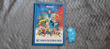 ALBUM DC COMICS AUCHAN 2022 - Album vide + 90 cartes + vignettes excellent état-