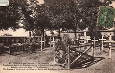 CPA 08 - VOUZIERS (Ardennes) - 63. Le Cimetière. Tombes des Aviateurs Français