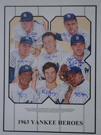 Yankees heroes autograph 18 - yankees,