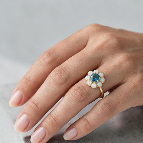 Bague femme fiançailles 14k - bague,